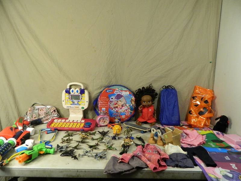 lot 174 image: American Girl Doll Items, Metal Airplanes, and Toys