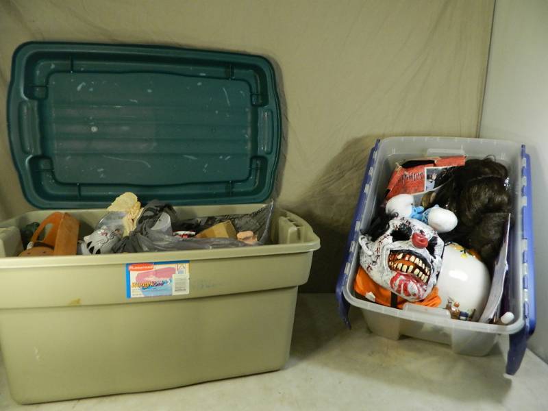lot 182 image: 2 Totes FULL of Holiday Decor