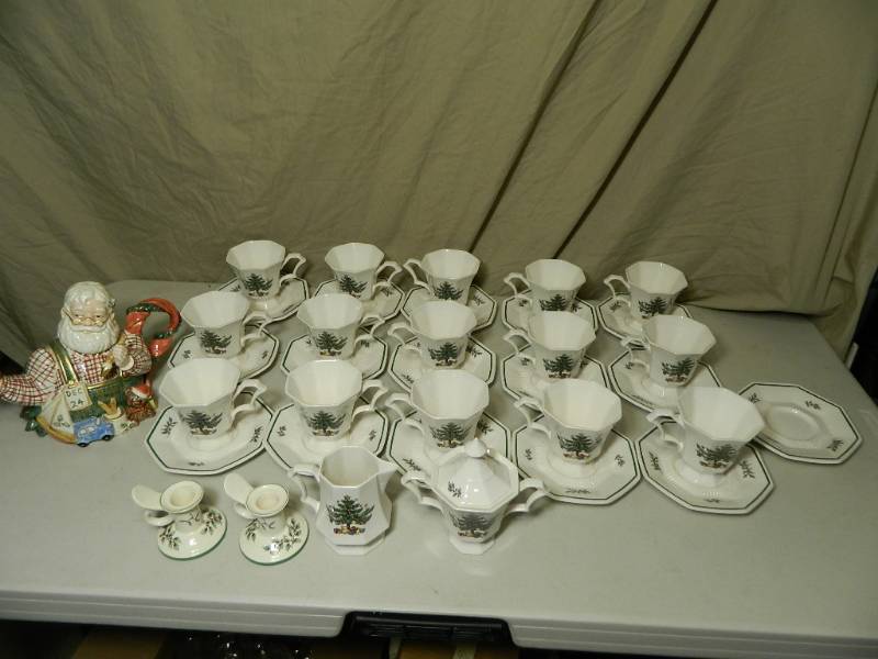 lot 21A image: Large Lot of Spode and Nikko Christmastime China