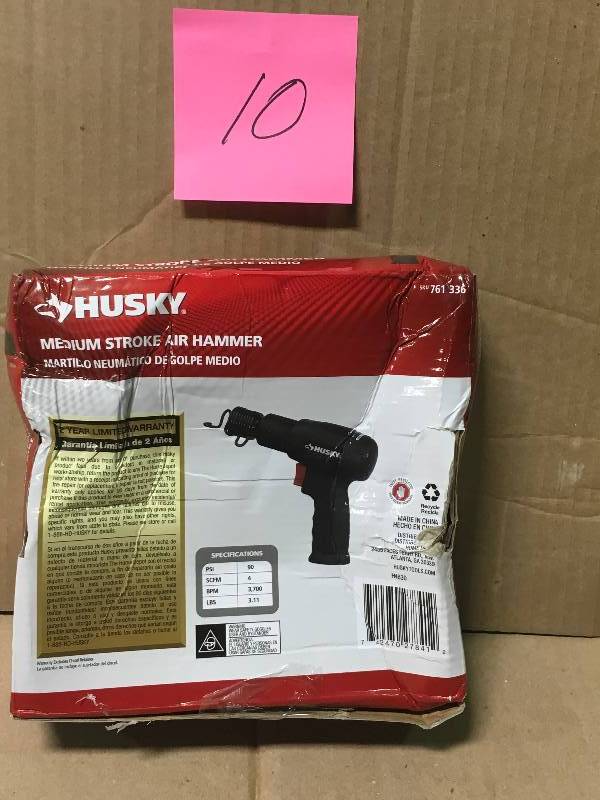 lot 10 image: Husky Medium Stroke Air Hammer not used