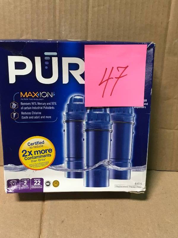 lot 47 image: Pitcher Replacement Filter (3-Pack) not used