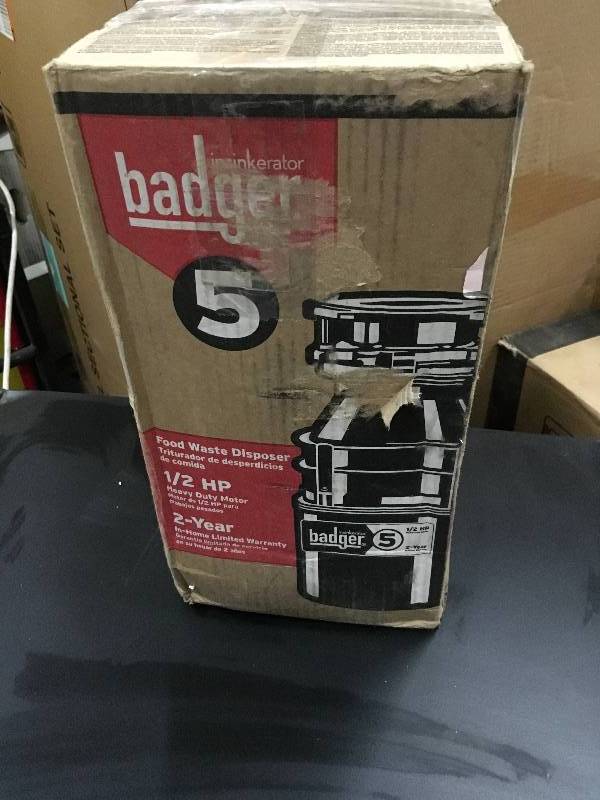 lot 78 image: InSinkErator Badger 5 Garbage Disposal not used
