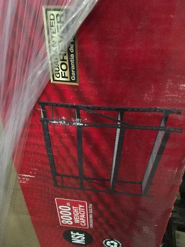 lot 93 image: Husky 77 in. W x 78 in. H x 24 in. D Steel Garage Storage Shelving Unit new
