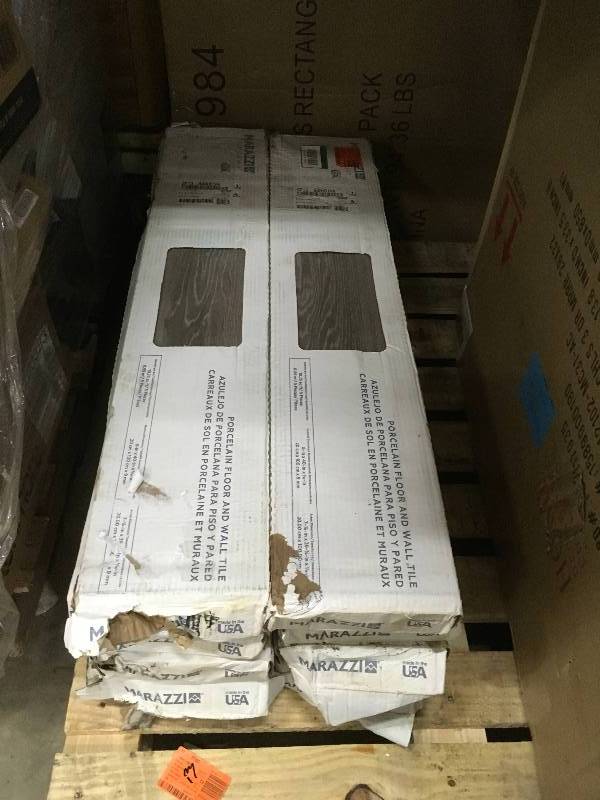 lot 94 image: MARAZZI Sequoia Forest Evening Gray 8 in. x 40 in. Porcelain Floor and Wall Tile (10.75 sq. ft.  case) LOT 10 CASES
