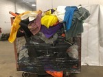 lot 1113 image: Assorted Rolls of Various Nylon Fabrics suitable for making Backpacks, tents, BoatCar covers, etc indooroutdoor use- assorted colors - black Cart NOT included