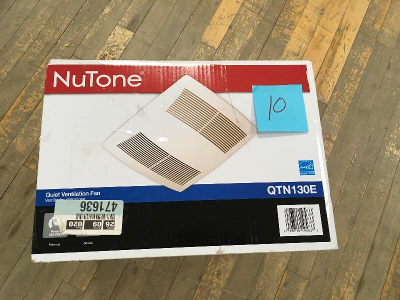 NuTone QT Series Quiet 130 CFM Ceiling Bathroom Exhaust Fan, ENERGY STAR in like new condition