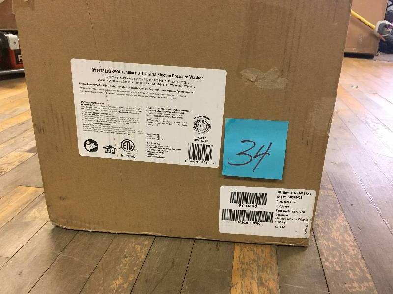 Ryobi 1,800 psi 1.2 GPM Electric Pressure Washer in like new condition
