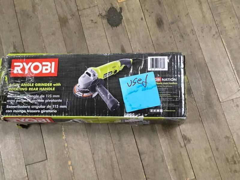 Ryobi AG454 Ryobi 7.5 Amp 4.5 in. Corded Angle Grinder USED in good condition