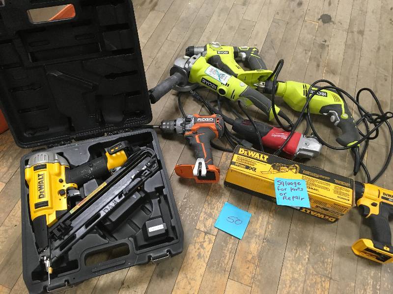 SALVAGE Lot of TOOLS FOR REPAIR OR PARTS