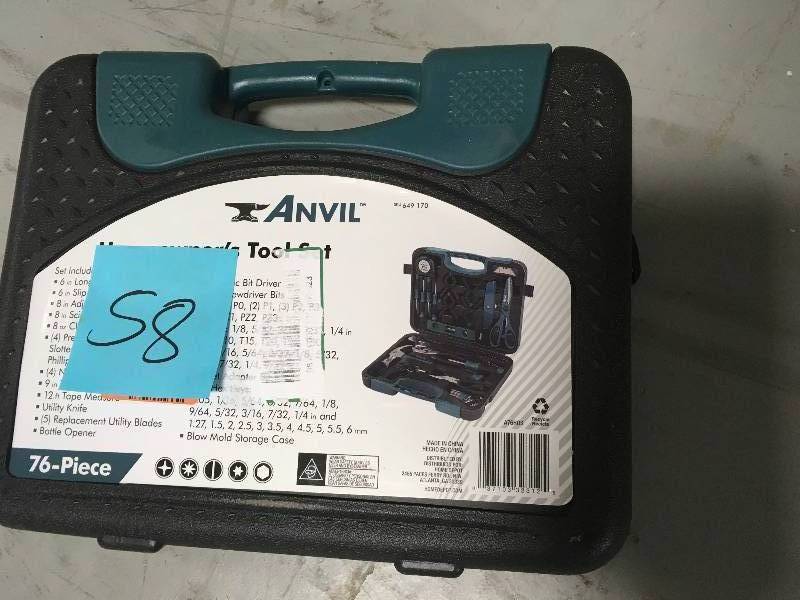 ANVIL Homeowners Tool Set (76-Piece) not used