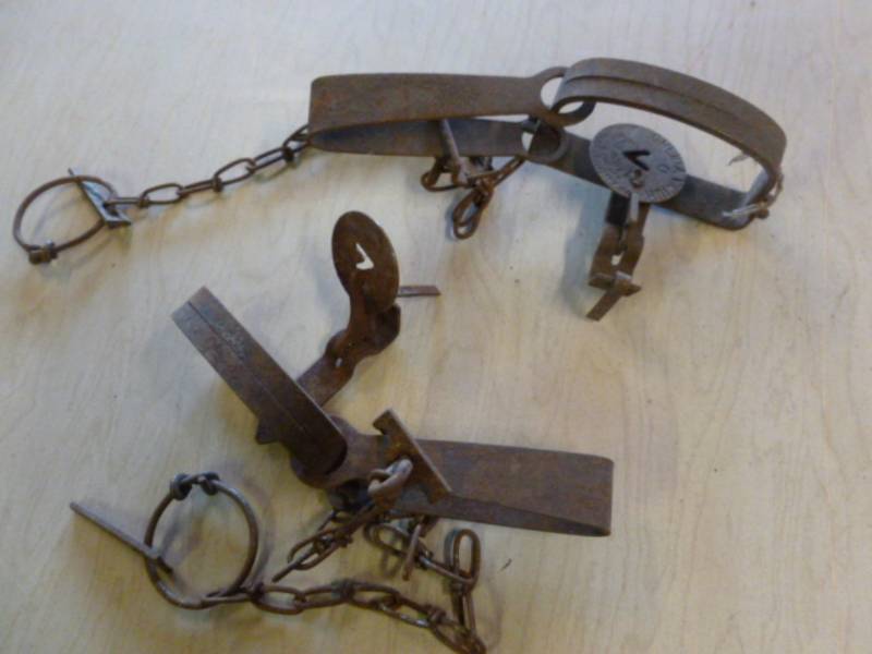 lot 111 image: Vintage Traps