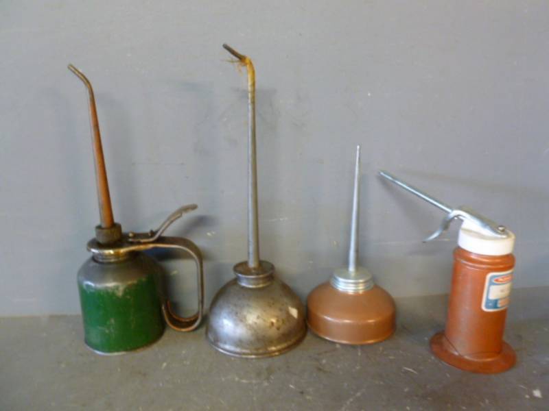 lot 144 image: Vintage Oiler Cans