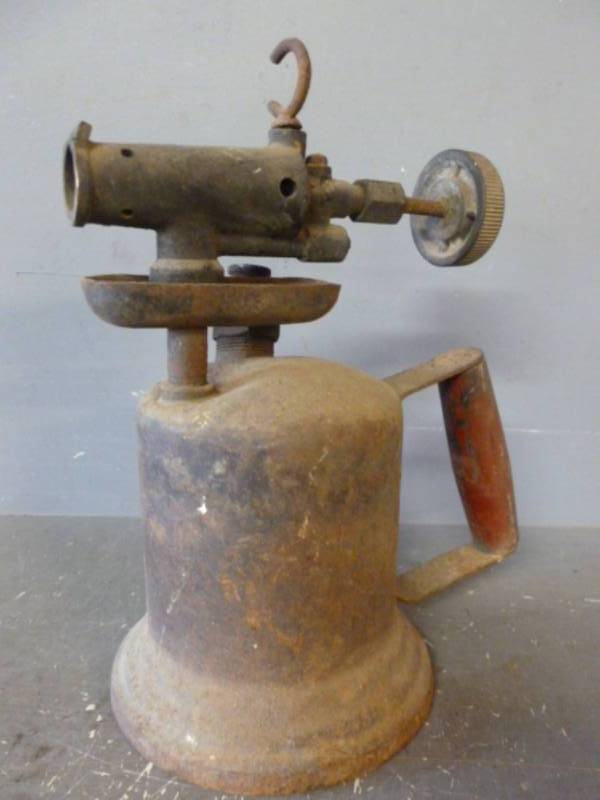 lot 145 image: Vintage Brass Torch
