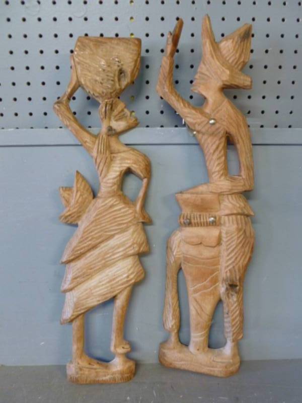 lot 168 image: Hand Carved Figurines