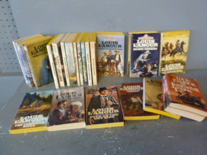 lot 243 image: Vintage Louis Lamour Books