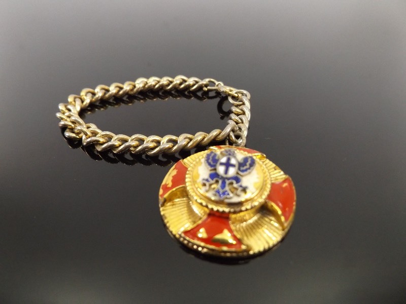 lot 61 image: Vintage Made in Germany Iron Cross Pendant on Bracelet, and Pin