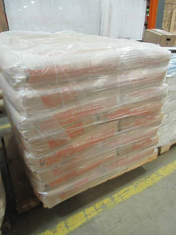 lot 6 image: Pallet of 40 Bags of QUIKRETE 70-lb Gray Type- N Cement Mix, Model 100920