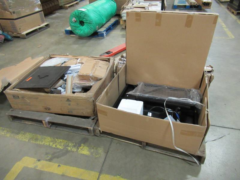 lot 24 image: 2 Gas Fire Pits, Logs and Accessories - For Parts