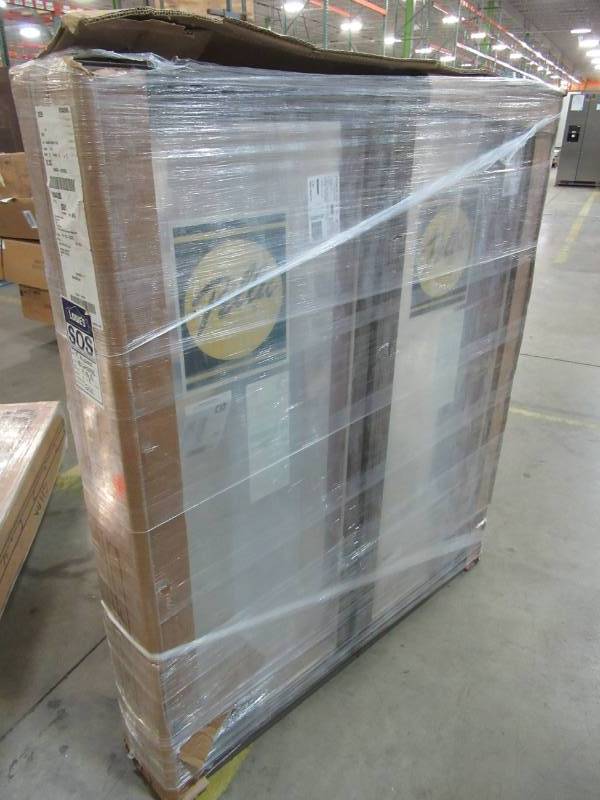 lot 34 image: Pella Portobello Double Casement Window, Oak Finish interior and Brown Vinyl Exterior.