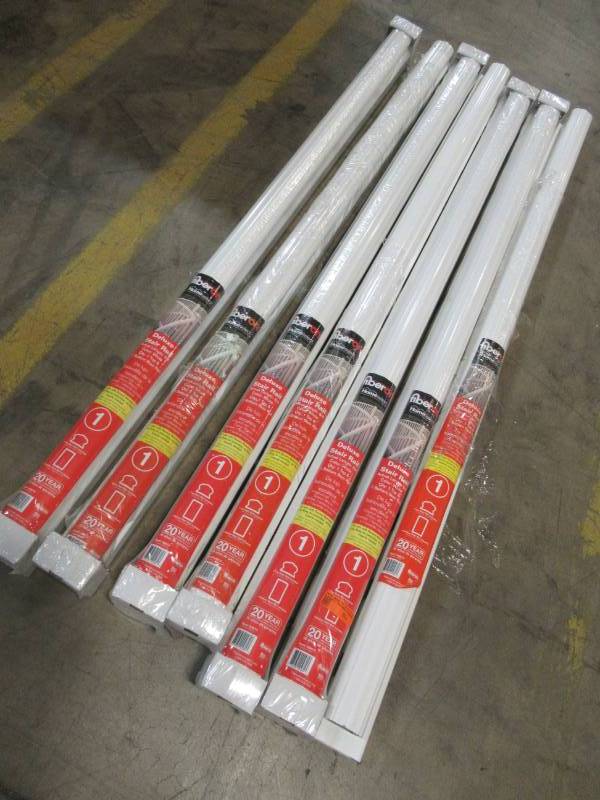 lot 42 image: 7 Fiberon (Actual 3.5-in x 4-in x 6-ft) Deluxe 2-Pack White Composite Deck Handrail RL PK 72IN DEL ST WH
