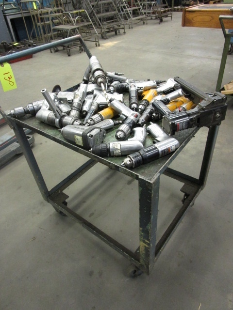 CART OF WORKING PNEUMATIC TOOLS