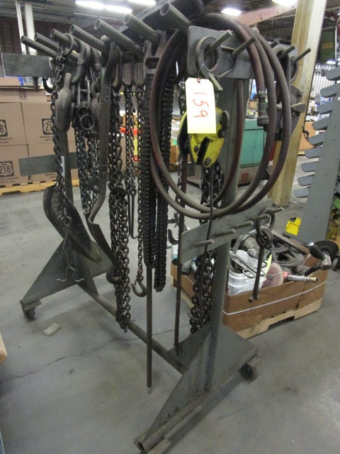 STEEL, ROLLING RIGGING RACK WITH APPARATUS