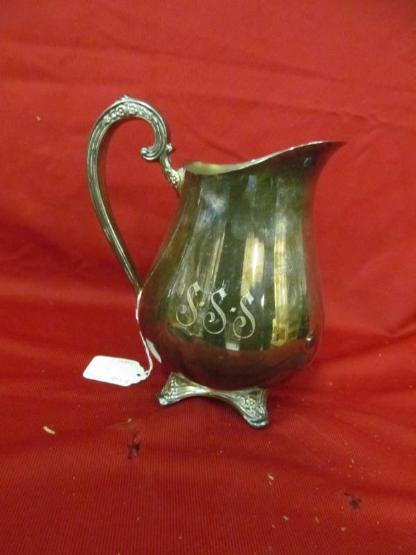 lot 32 image: Oneida silver pitcher