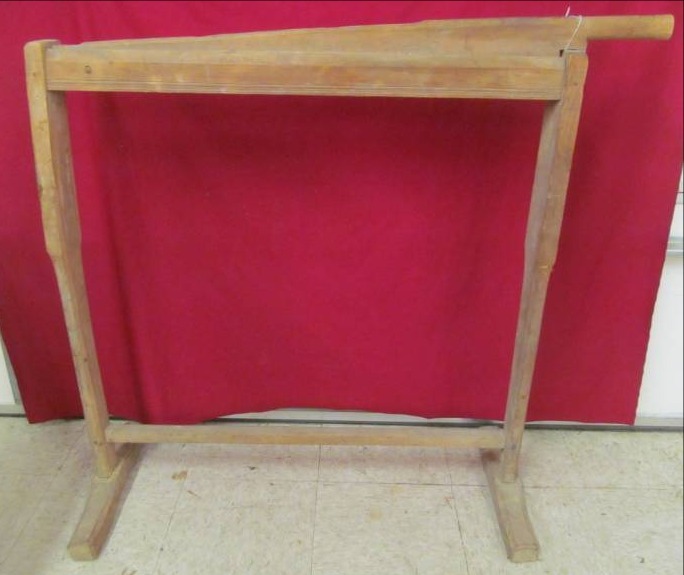 lot 76 image: Antique Standing Flax Breaker