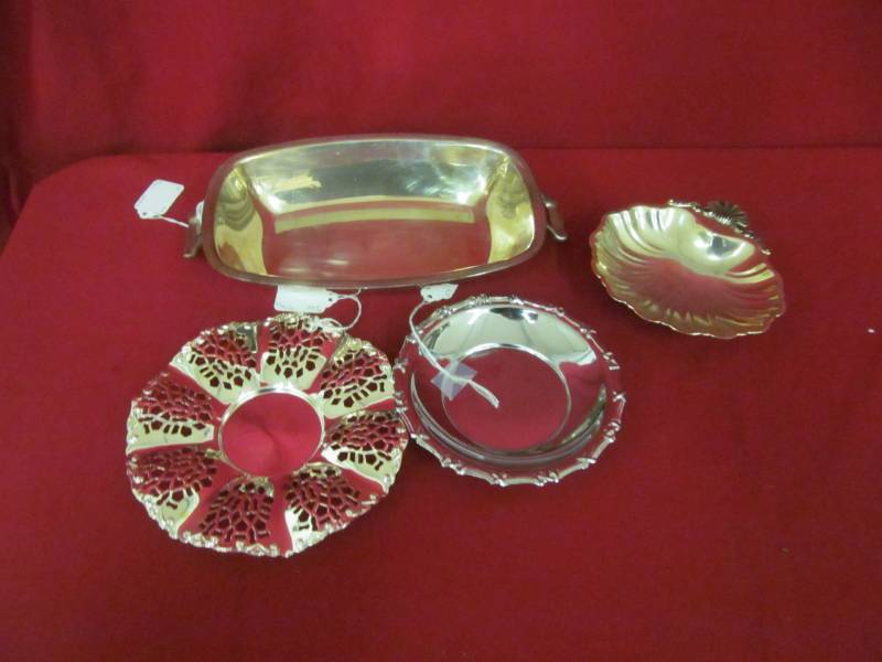 lot 141 image: silver plate serving dishes