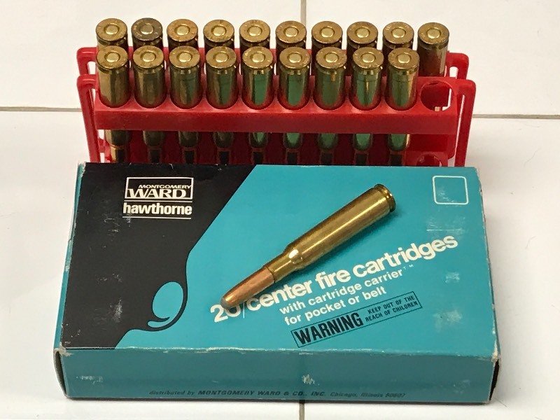 lot 15 image: (20) Rounds Montgomery Wards 7mm Mauser