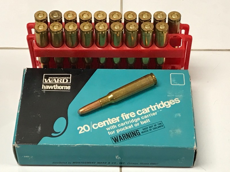 lot 16 image: (20) Rounds Montgomery Wards 7mm Mauser