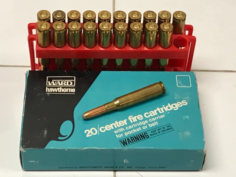 lot 20 image: (20) Rounds Montgomery Wards 7mm Mauser