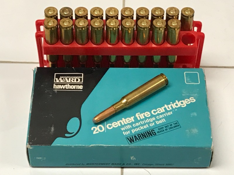 lot 22 image: (20) Rounds Montgomery Wards 7mm Mauser