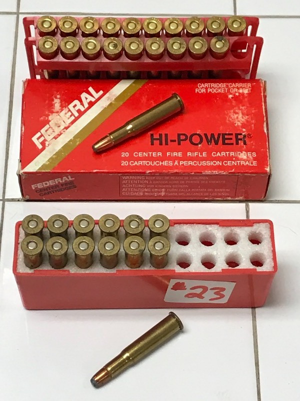 lot 23 image: (33) Rounds Of Assorted 30-30 Ammo