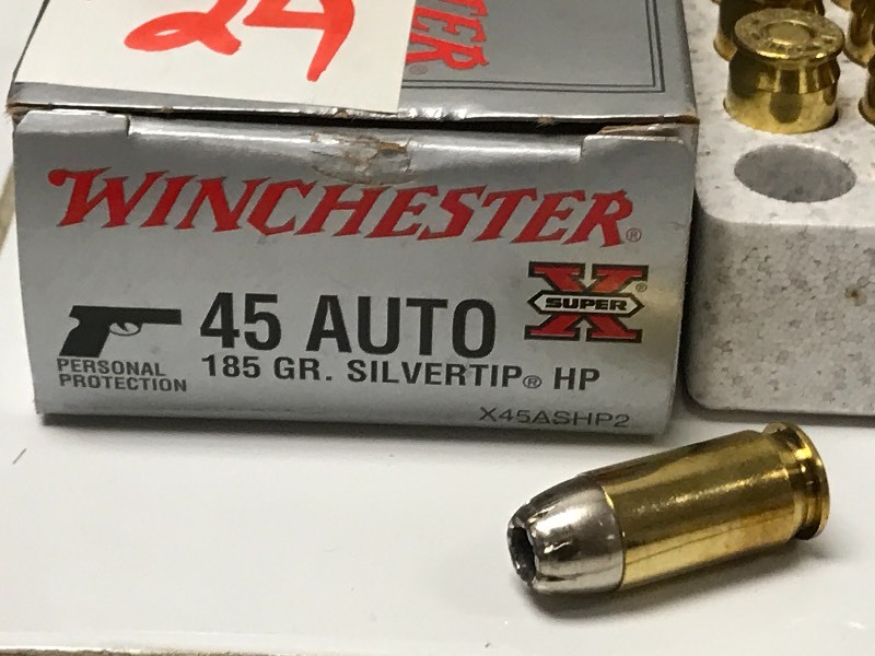 lot 24 image: (20) Rounds Winchester .45-Auto