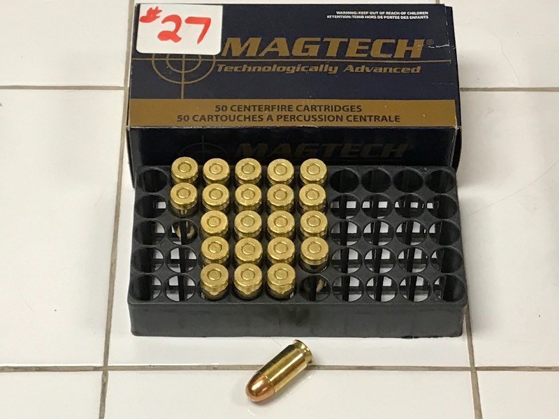 lot 27 image: (22) Rounds MagTech .45-Auto