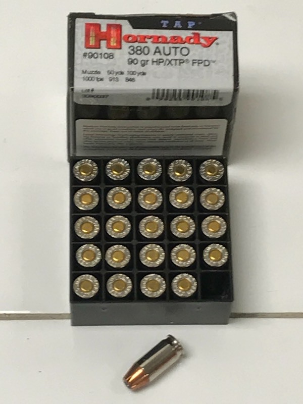 lot 30 image: (25) Rounds Hornady .380-Auto
