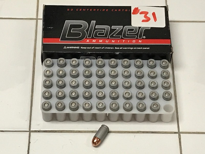 lot 31 image: (50) Rounds Blazer .380-Auto