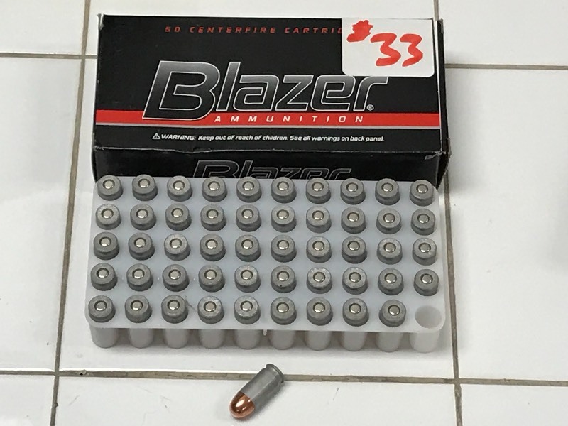 lot 33 image: (50) Rounds Blazer .380-Auto