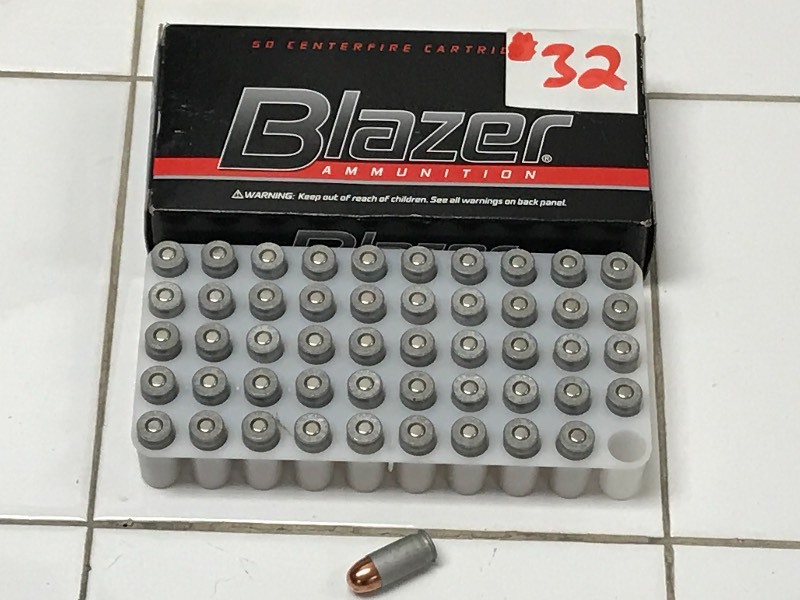 lot 32 image: (50) Rounds Blazer .380-Auto