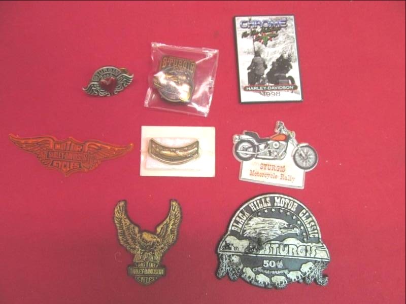 lot 57 image: Harley Sturgis magnets