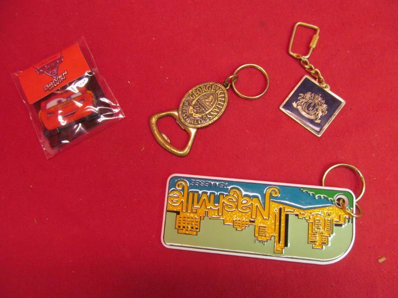 lot 137 image: vintage key chains