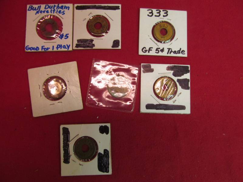 lot 141 image: vintage trade tokens