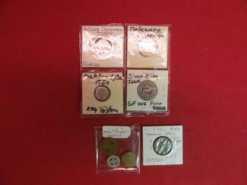 lot 144 image: vintage travel tokens