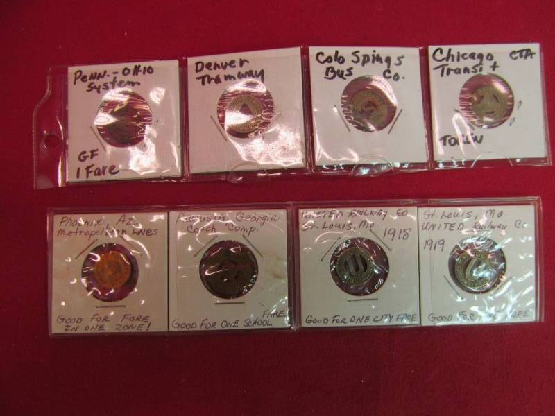 lot 145 image: vintage travel tokens