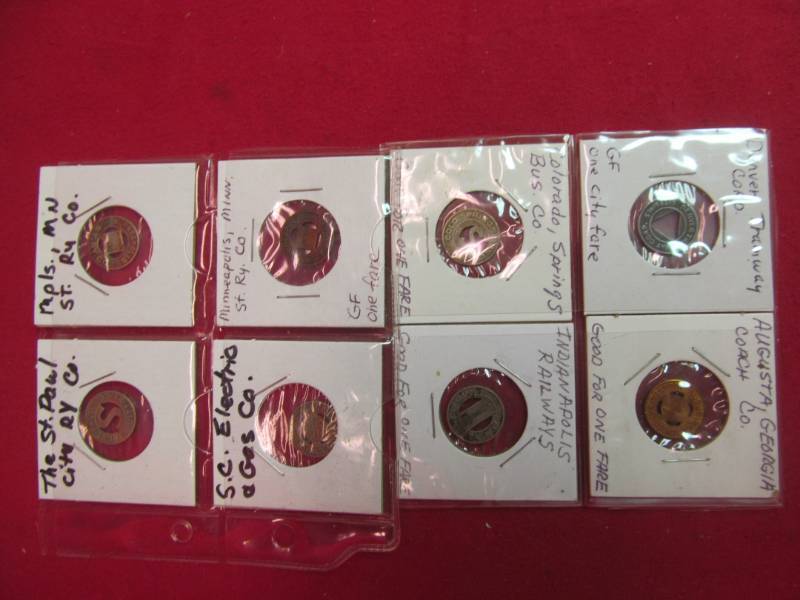 lot 151 image: vintage travel tokens