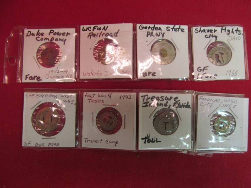 lot 152 image: vintage trade tokens