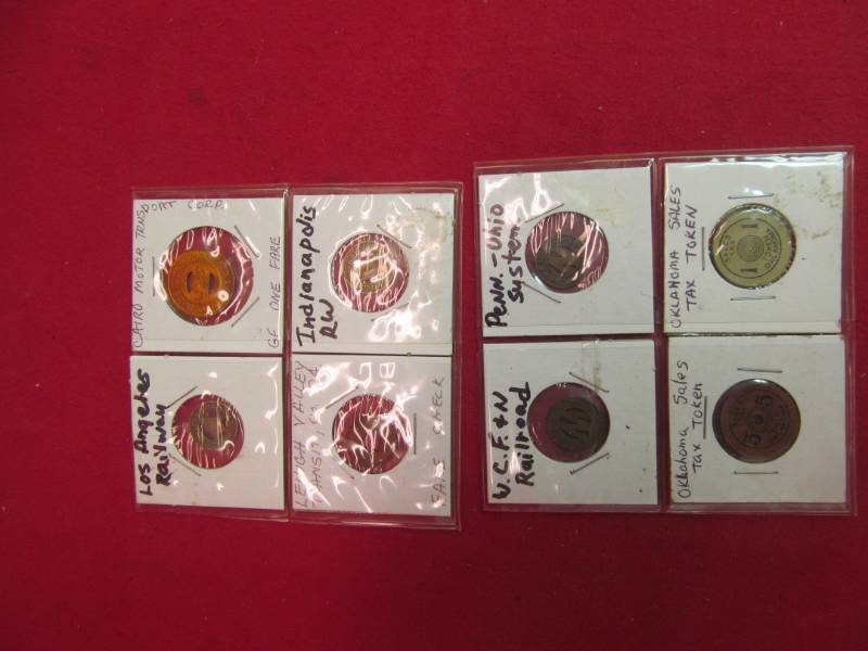 lot 154 image: vintage trade tokens