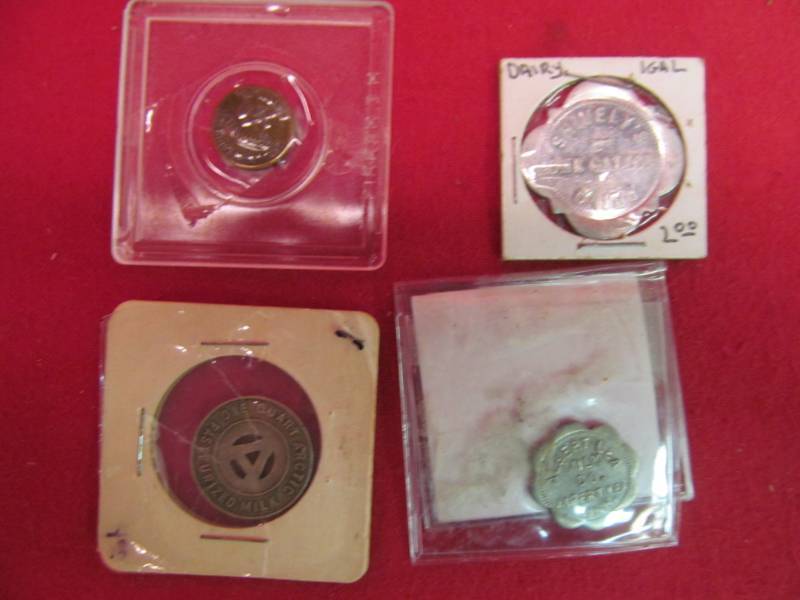 lot 155 image: vintage tokens