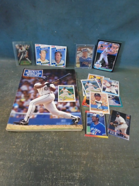 lot 89 image: Baseball Cards and Beckett Magazines